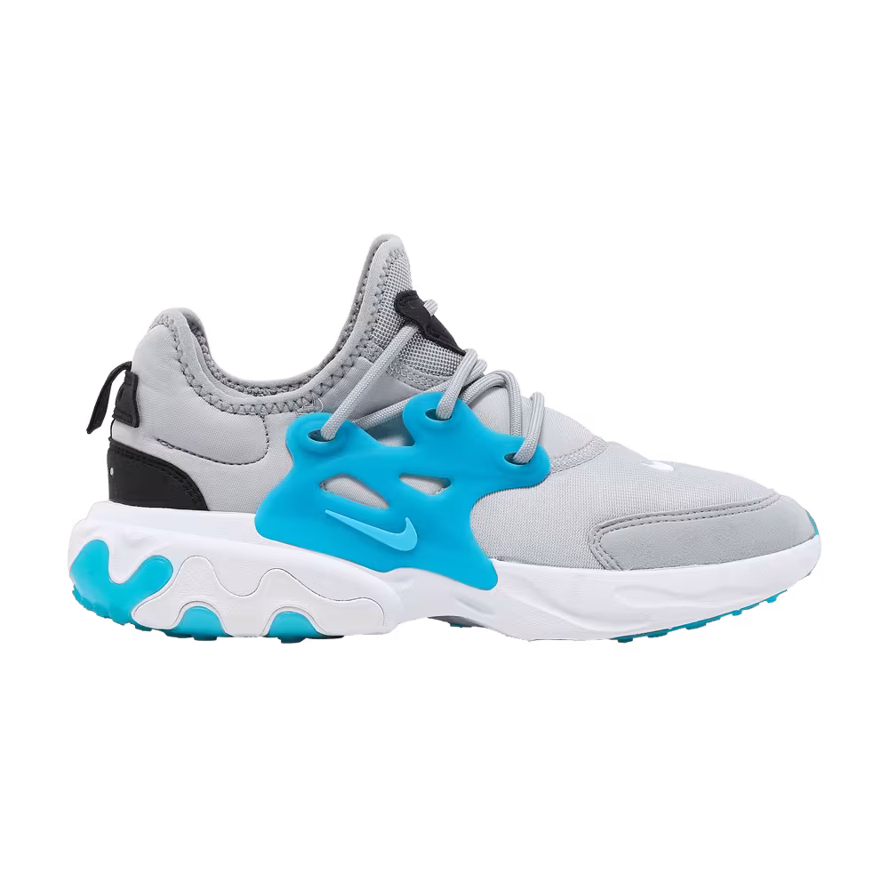 Nike React Presto GS Wolf Grey Laser Blue