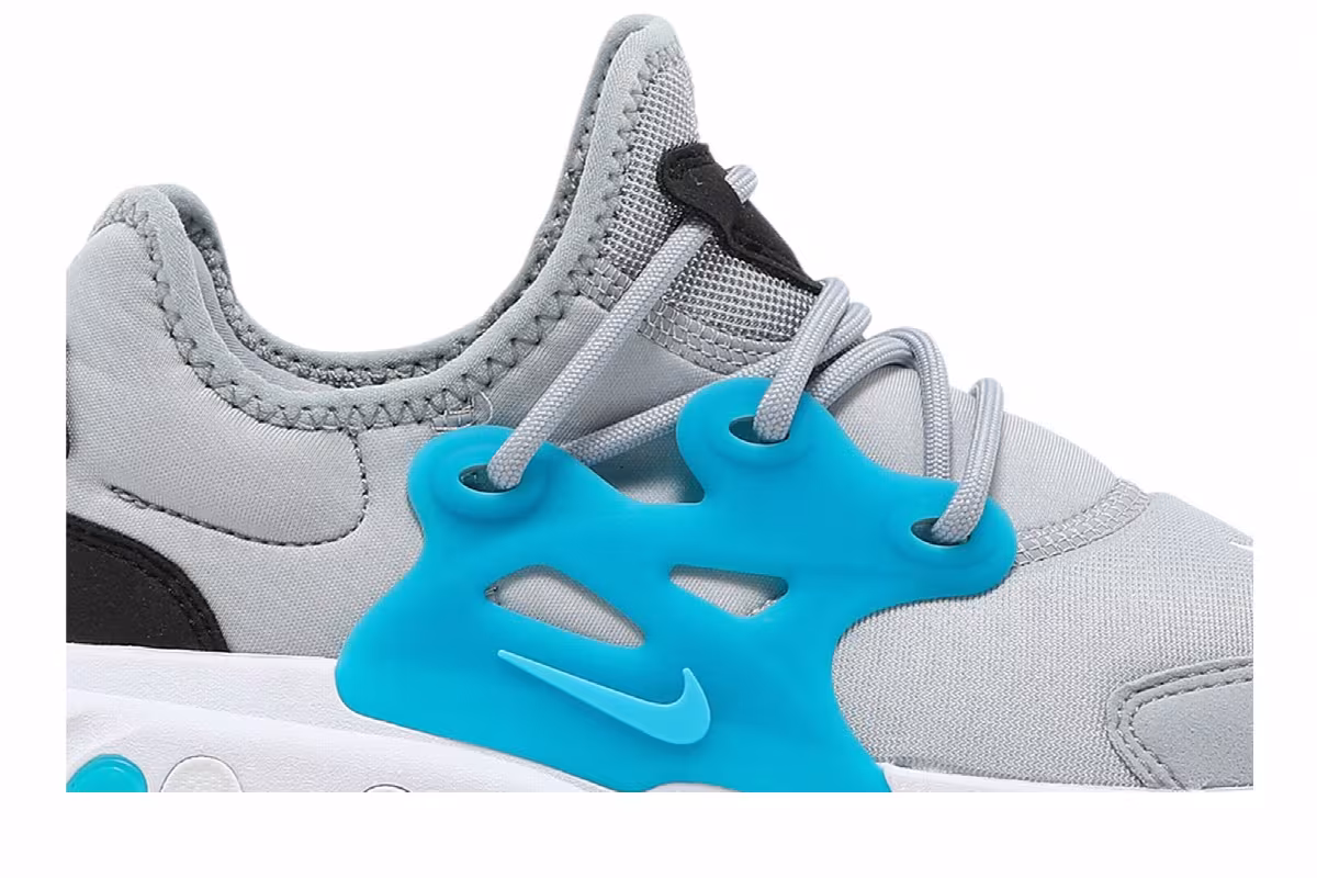 Nike React Presto GS Wolf Grey Laser Blue, view 3