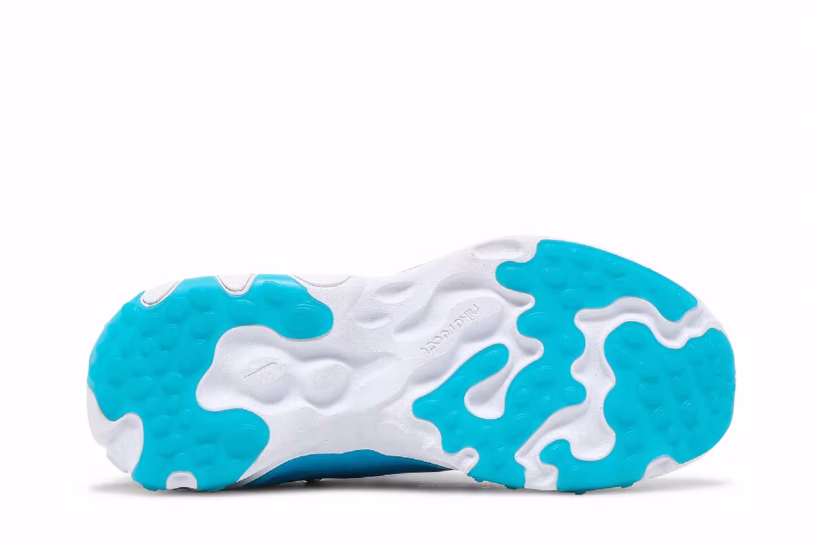 Nike React Presto GS Wolf Grey Laser Blue, view 5