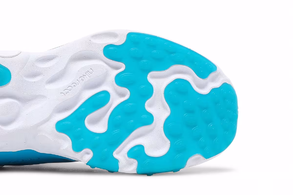 Nike React Presto GS Wolf Grey Laser Blue, view 6