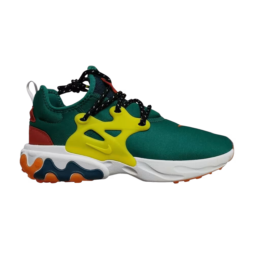 Nike Women's React Presto Mystic Green Chrome Yellow