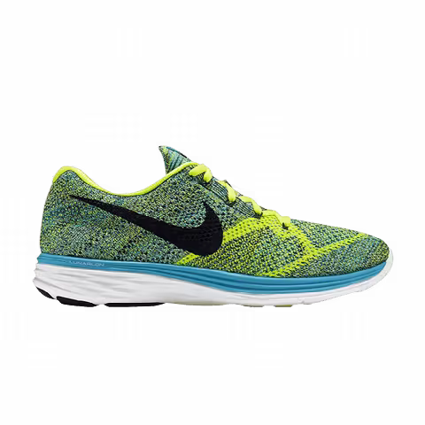 Nike Flyknit Lunar 3 'Blue Lagoon Volt'