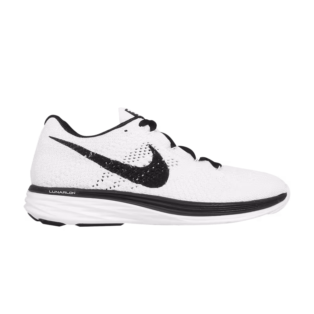 Nike Women's Flyknit Lunar 3 Sail Black