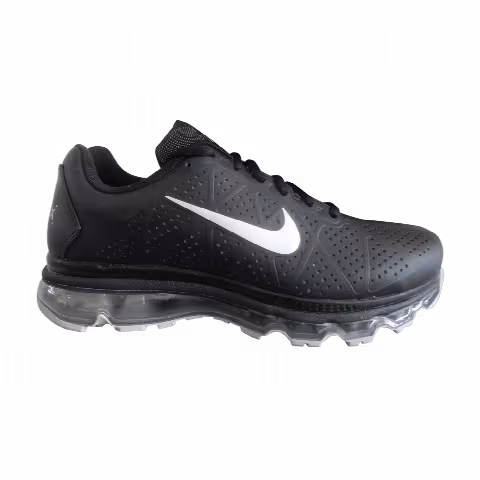 Nike Air Max+ 2011 Leather 'Black Metallic Silver'