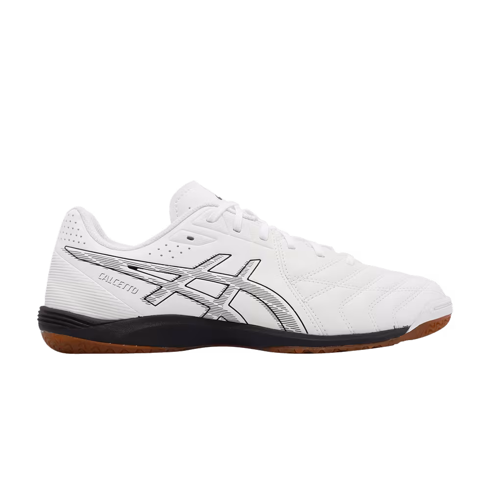 Asics Calcetto WD 9 2E Wide White Black