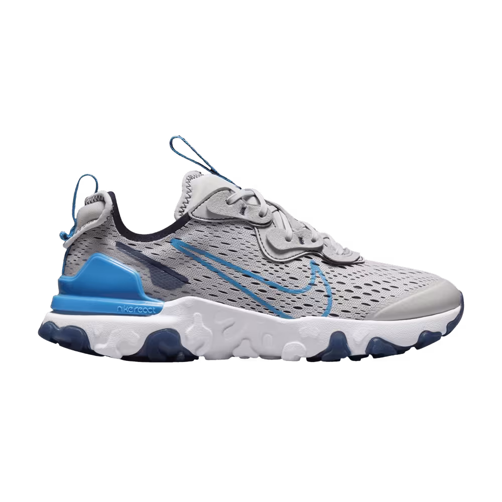 Nike React Vision GS Grey Fog Midnight Navy