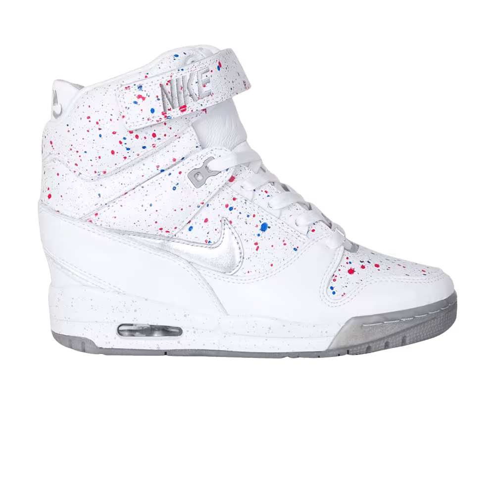 Nike Women's Air Revolution Sky Hi FW QS White Paint Splatter