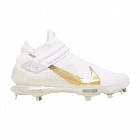 Nike Force Zoom Trout 7 Pro Mid 'White Metallic Gold'