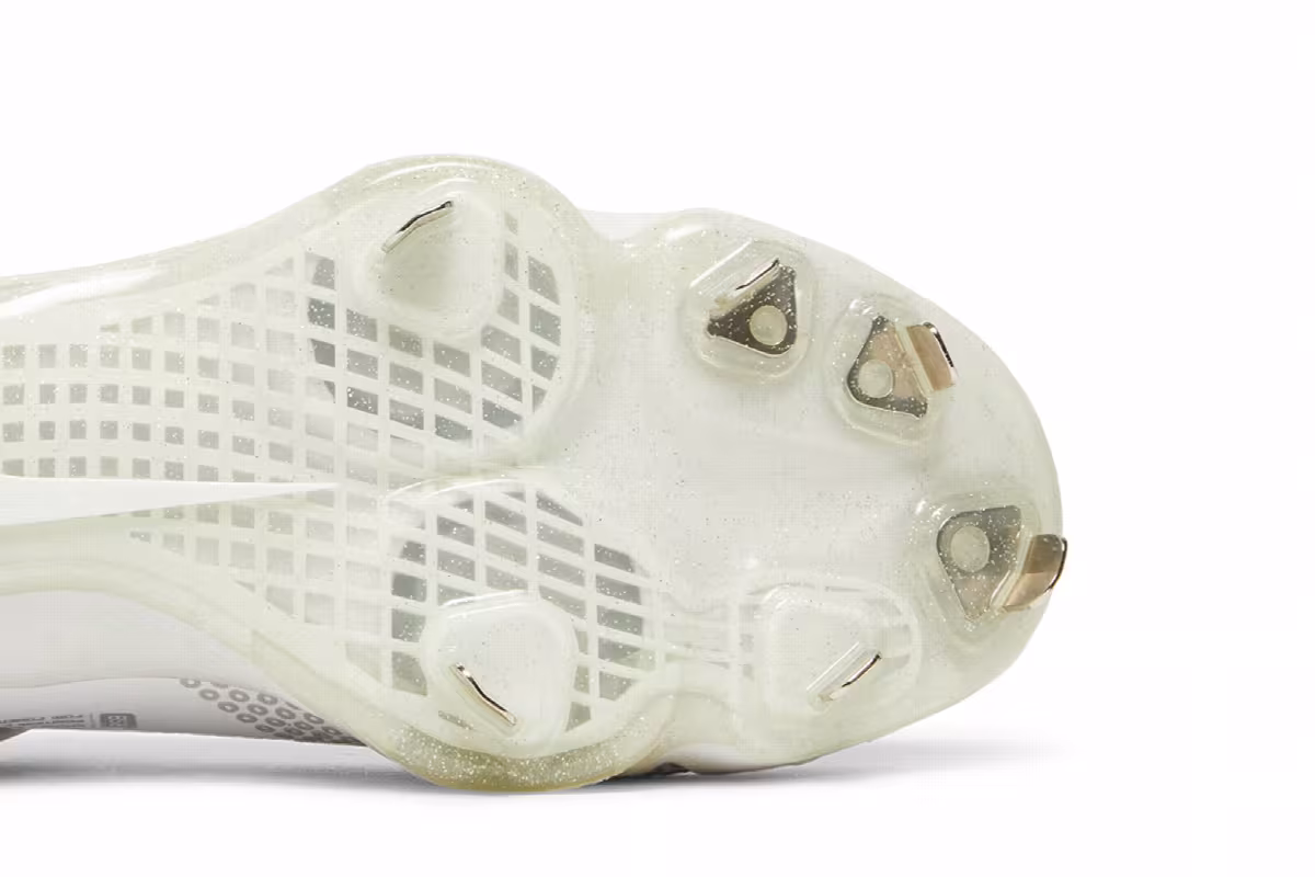 Nike Force Zoom Trout 7 Pro Mid White Metallic Gold, view 6