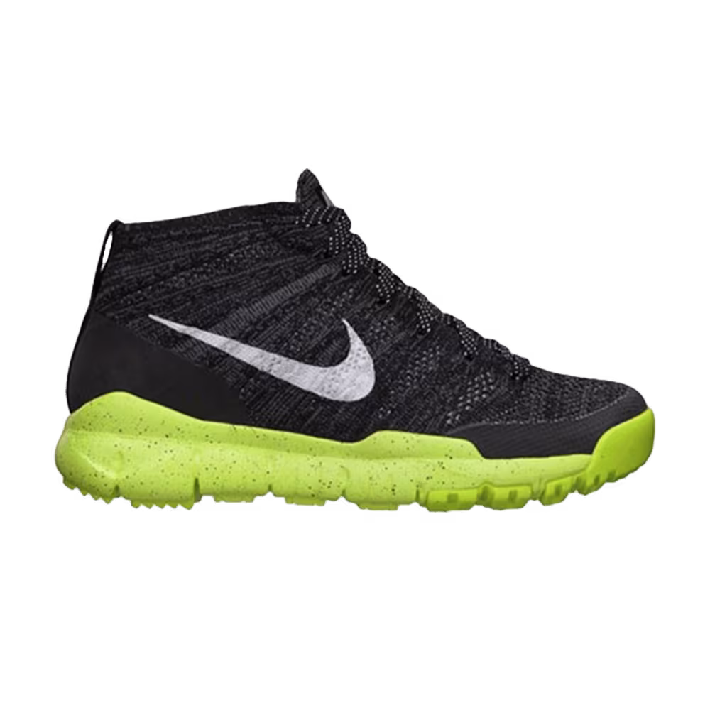 Nike Women's Flyknit Trainer Chukka FSB Black Volt