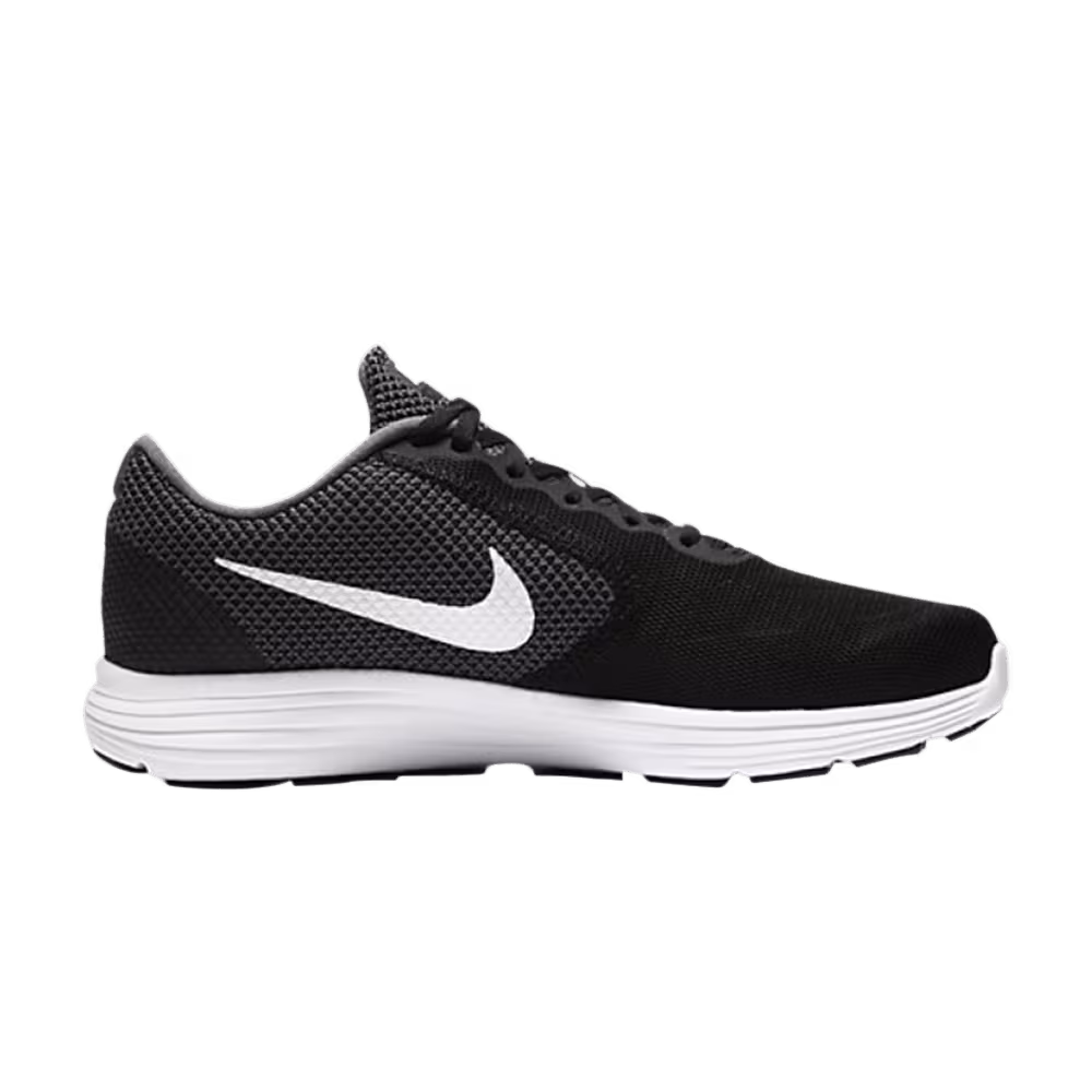 Nike Revolution 3 Wide Black White