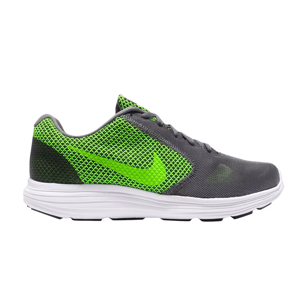 Nike Revolution 3 Grey Electric Green