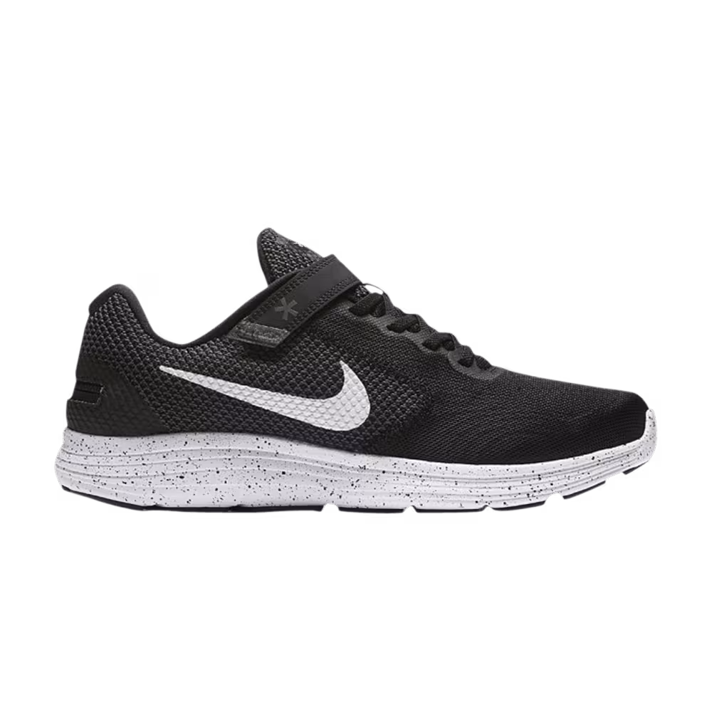 Nike Revolution 3 FlyEase Black White