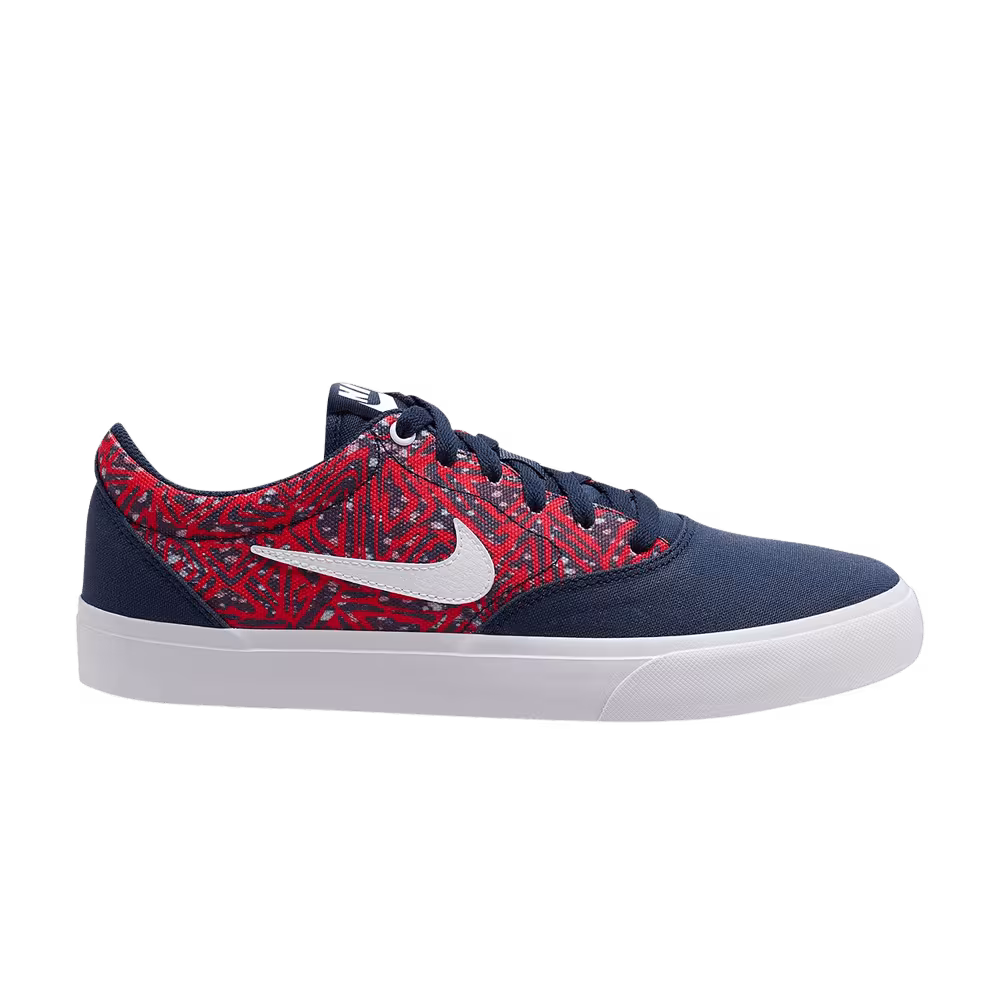 Nike Charge Canvas Premium SB Seasonal Print - Navy Red
