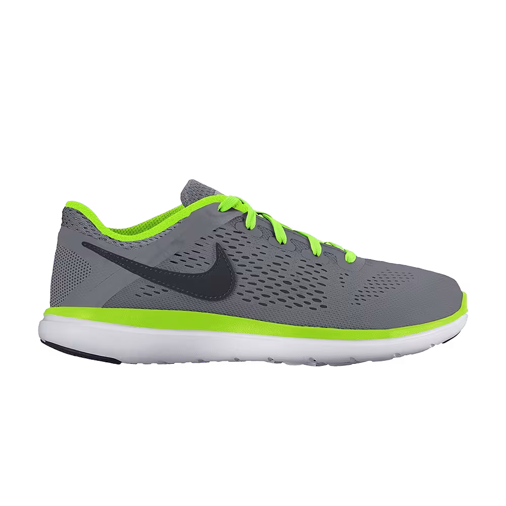 Nike Flex 2016 RN GS Grey Electric Green