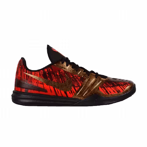 Nike KB Mentality GS 'Black Gold Red'
