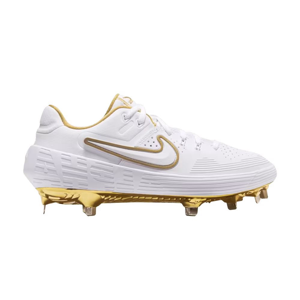 Nike Women's Zoom HyperDiamond 3 Elite CS White Metallic Gold