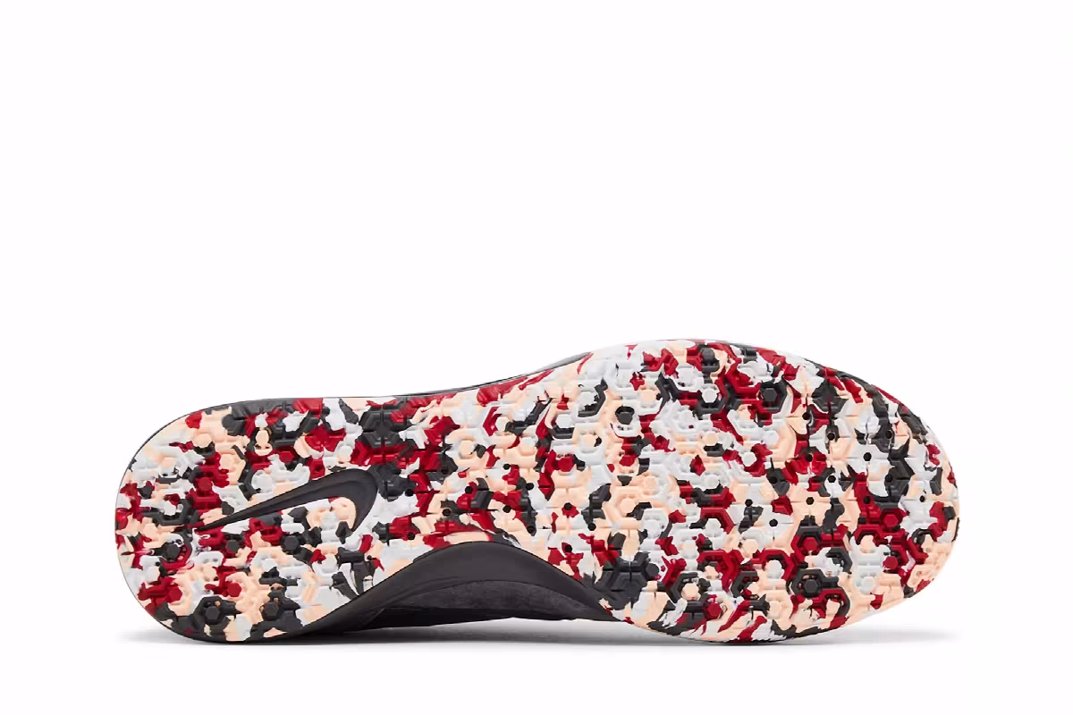 Nike Premier 2 Sala IC Grey Cardinal Red Camo, view 5