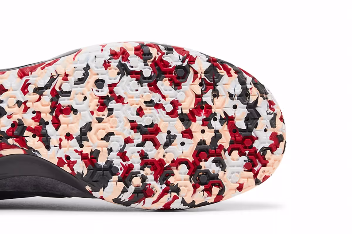 Nike Premier 2 Sala IC Grey Cardinal Red Camo, view 6