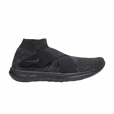 Nike Wmns Free RN Motion Flyknit 2017 'Black Red Speckled'