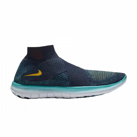 Nike Free RN Motion Flyknit 2017 'Armory Navy Laser Orange'