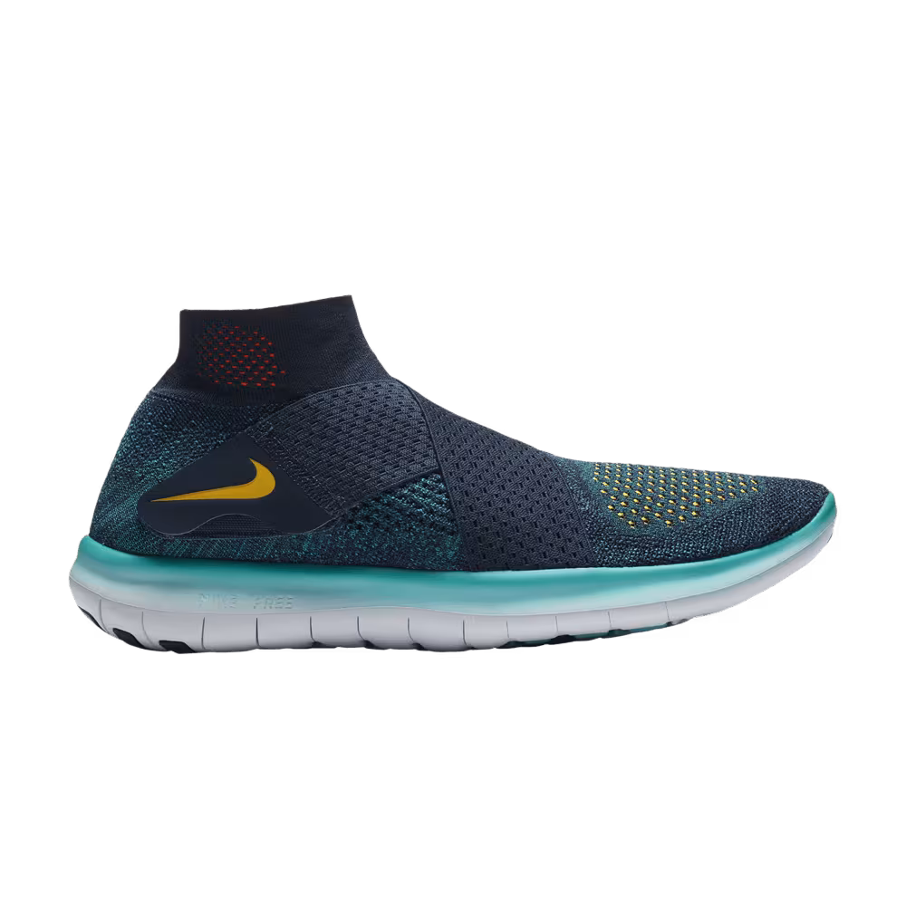 Nike Free RN Motion Flyknit 2017 Armory Navy Laser Orange