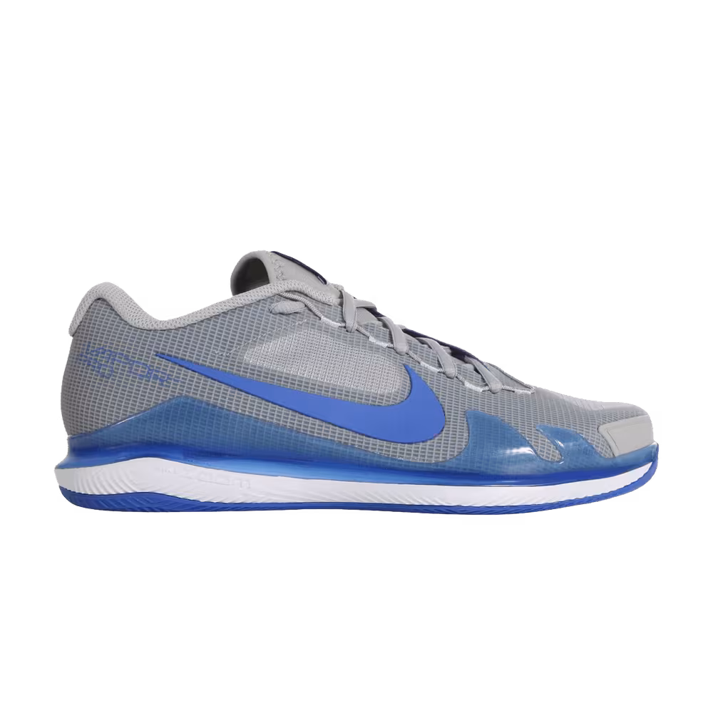 NikeCourt Air Zoom Vapor Pro Clay Light Smoke Grey Hyper Royal
