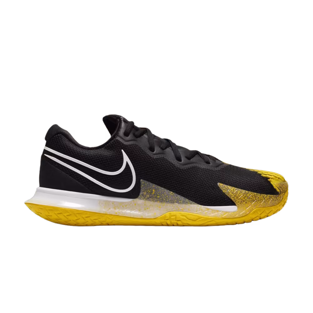 NikeCourt Air Zoom Vapor Cage 4 HC Black Speed Yellow