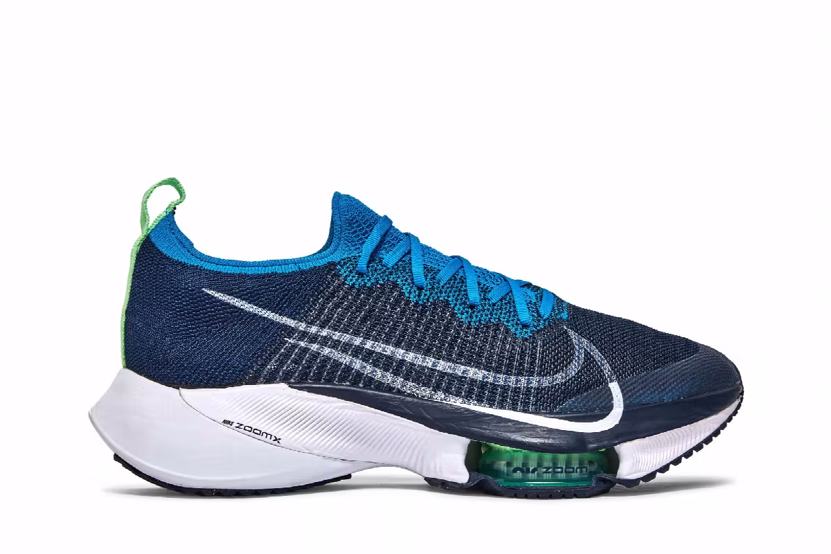 Nike Air Zoom Tempo NEXT% Flyknit Curry Navy, view 2