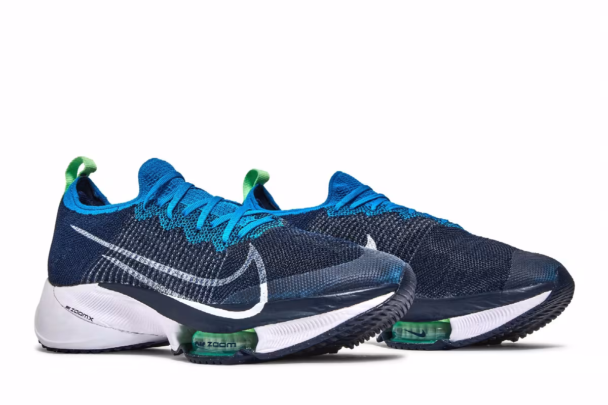 Nike Air Zoom Tempo NEXT% Flyknit Curry Navy, view 9