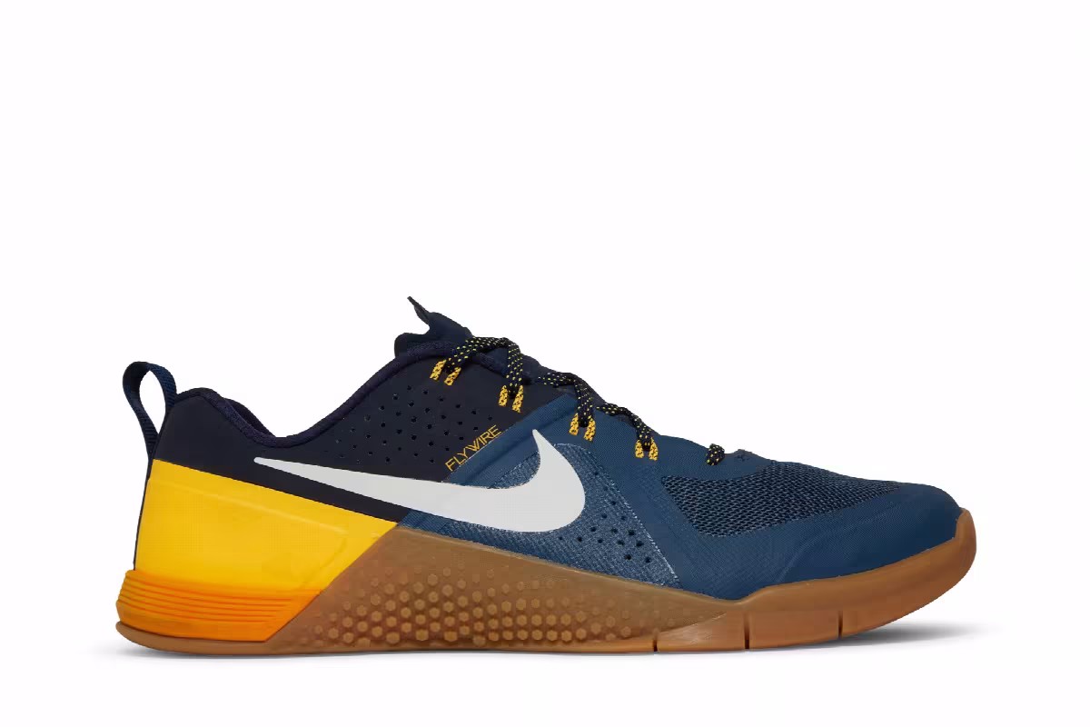 Nike Metcon 1 Squadron Blue Laser Orange, view 2