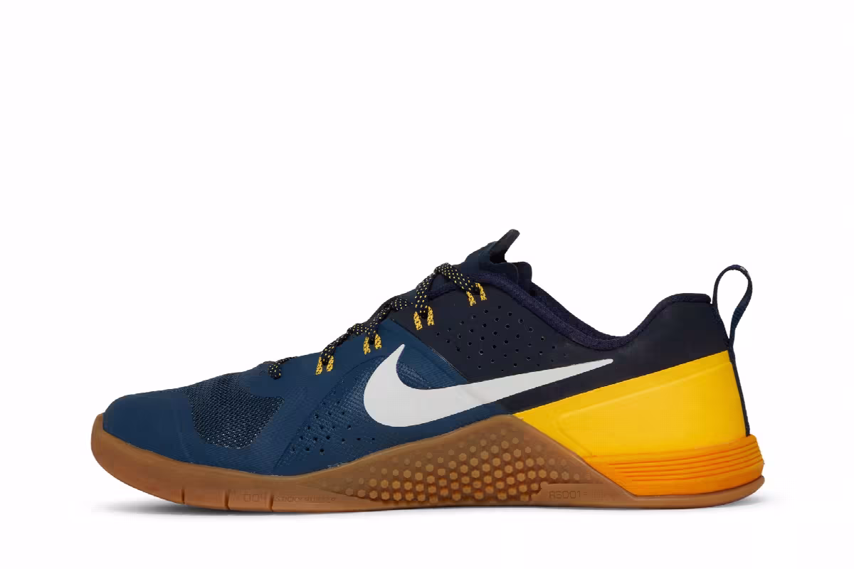 Nike Metcon 1 Squadron Blue Laser Orange, view 4