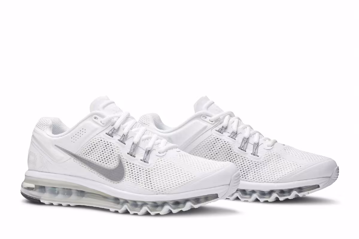 Nike Air Max 2013 White Black Silver, view 9