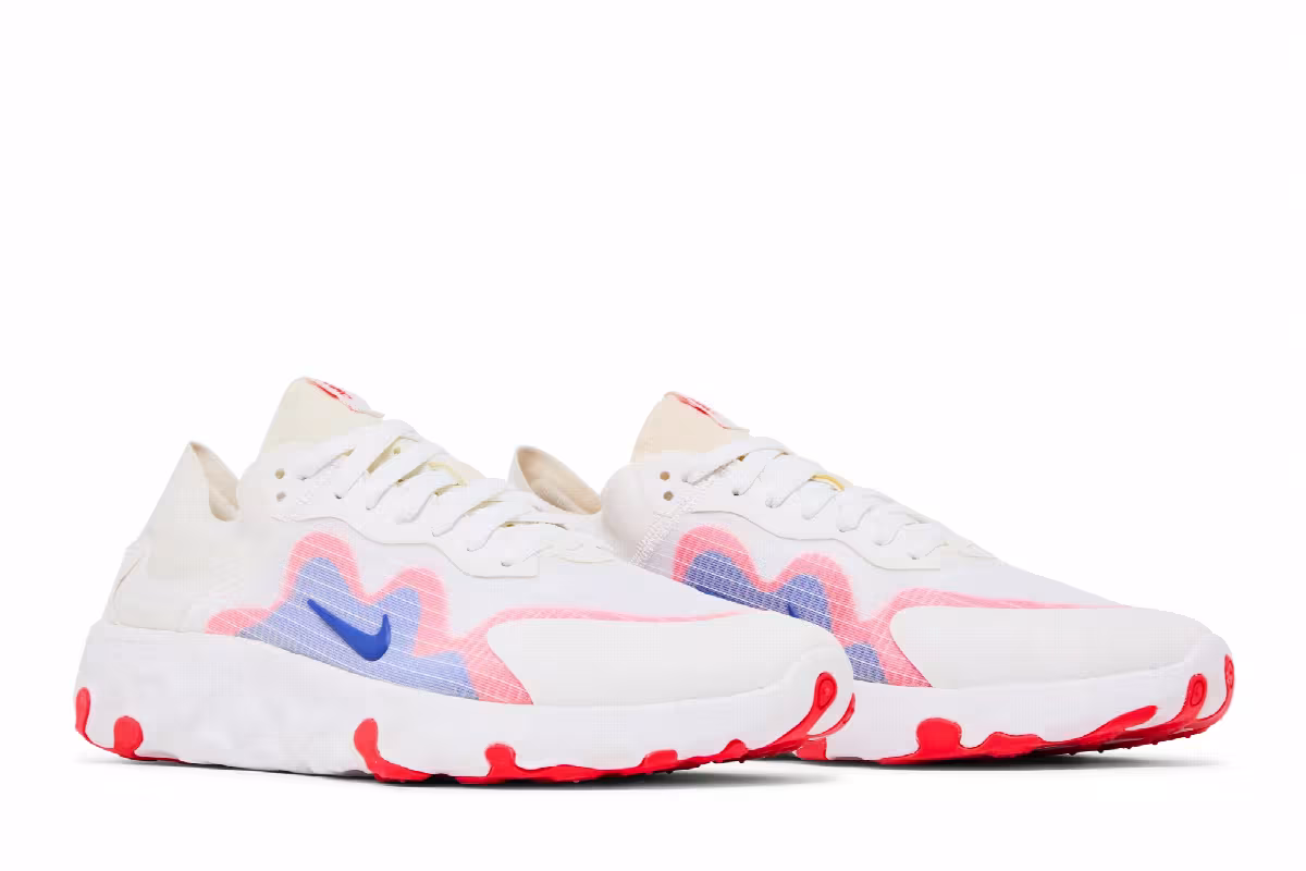 Nike Renew Lucent White Royal Crimson, view 9