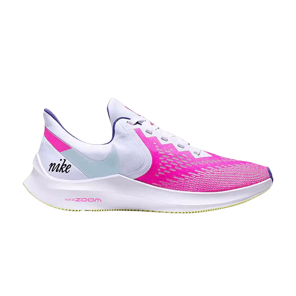 Nike Women's Zoom Winflo 6 White Fuchsia