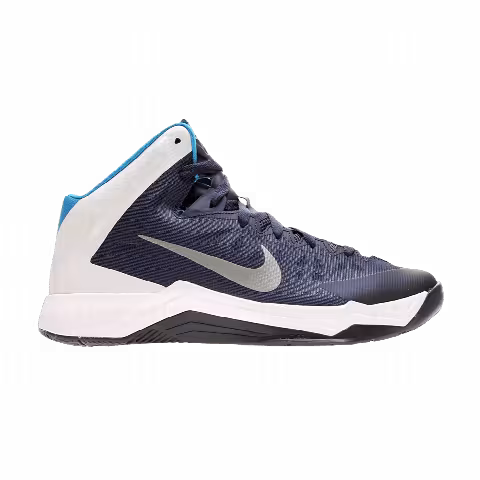 Nike Zoom HyperQuickness TB 'Midnight Navy Metallic Silver'