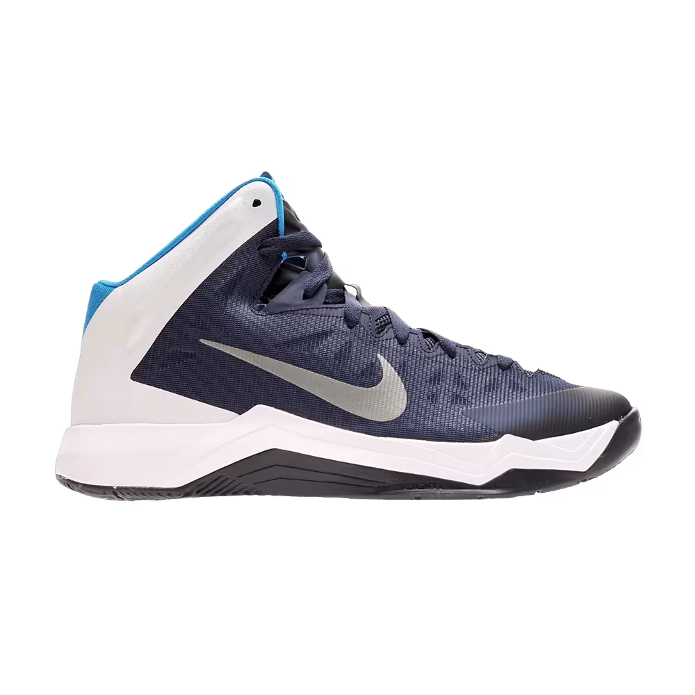 Nike Zoom HyperQuickness TB Midnight Navy Metallic Silver