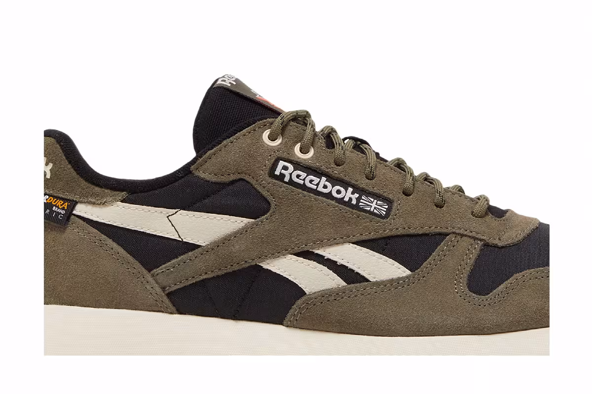Reebok Classic Leather Black Army Green, view 3