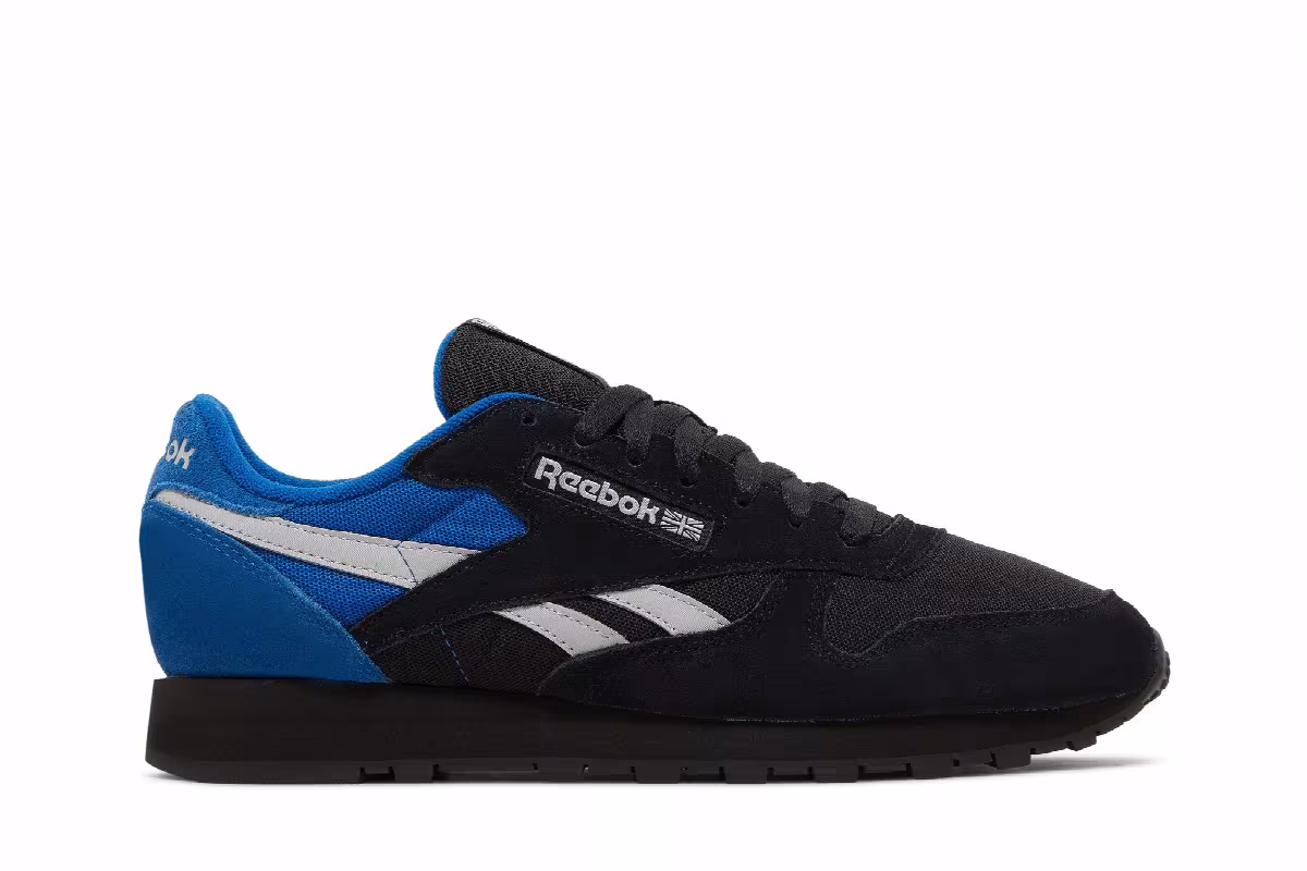 Reebok Classic Leather Black Vector Blue, view 2