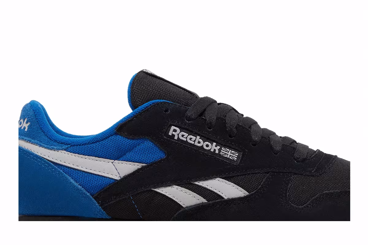 Reebok Classic Leather Black Vector Blue, view 3