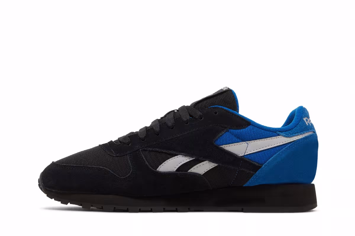 Reebok Classic Leather Black Vector Blue, view 4