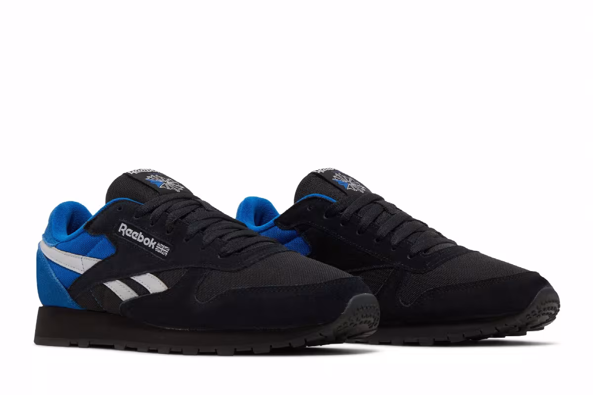 Reebok Classic Leather Black Vector Blue, view 9