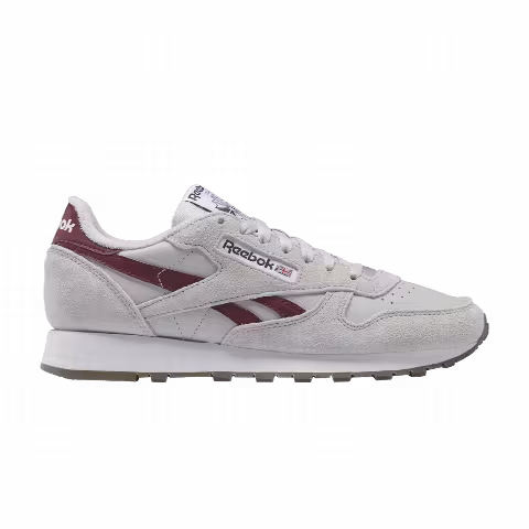 Reebok Classic Leather 'Grey Classic Burgundy'