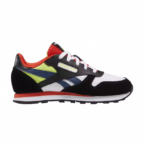Reebok Classic Leather Little Kid 'Black Dynamic Red'