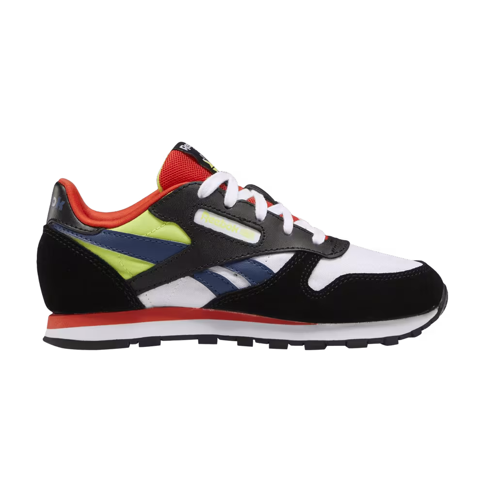 Reebok Classic Leather Little Kid Black Dynamic Red