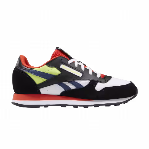 Reebok Classic Leather Big Kid 'Black Dynamic Red'