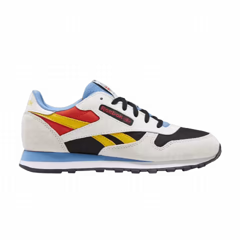Reebok Classic Leather Big Kid 'Pure Grey Always Yellow'