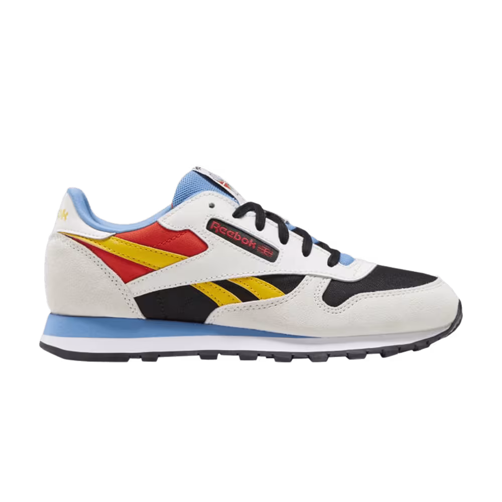 Reebok Classic Leather Big Kid Pure Grey Always Yellow
