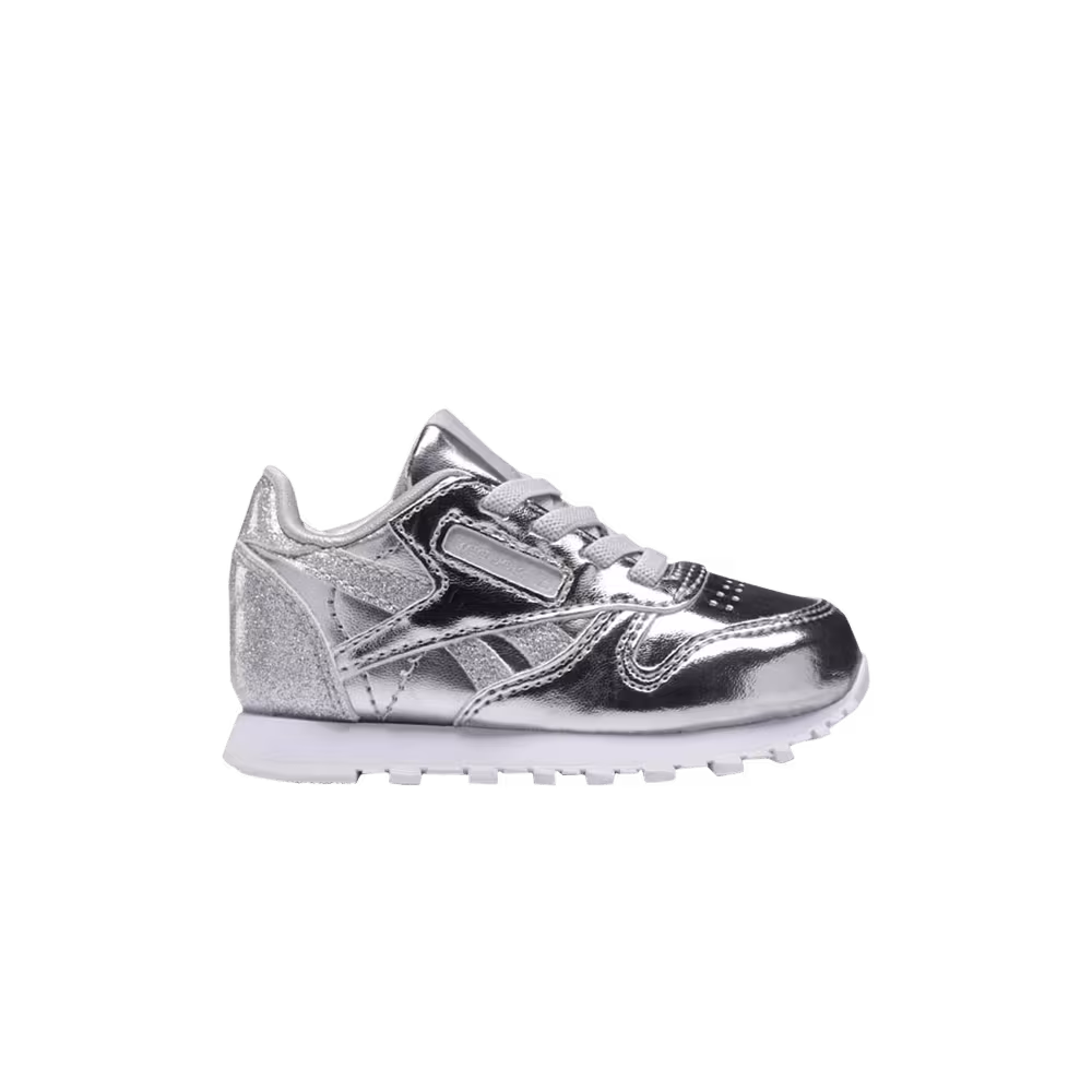 Reebok Classic Leather Toddler Silver Metallic