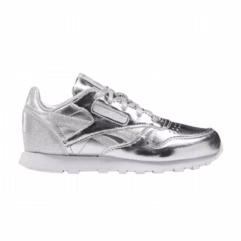 Reebok Classic Leather Little Kid 'Silver Metallic'